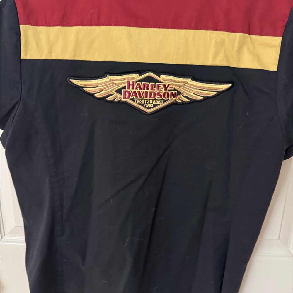 Harley-Davidson Black and Gold Anniversary Shirt